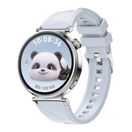 Huawei Watch GT5 41mm Uyumlu NRTK KRD-129 Silikon Kordon Strap Kayış-Buz Mavisi