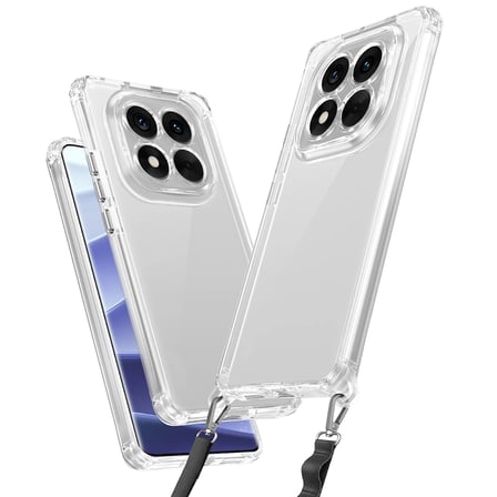 Xiaomi Uyumlu Redmi Note 14 Pro 5G Kılıf Airbagli Takılabilir Askı Aparatlı Zore Snap Silikon Kapak
