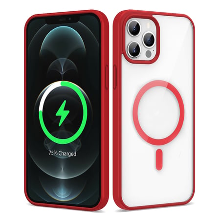 İphone 12 Pro Max Kılıf Kenarlar İ̇Nce Arka Kısım Mage Kamera Yükseltili Silikon Forumshop