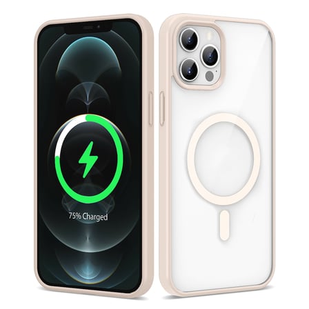 İphone 12 Pro Max Kılıf Kenarlar İ̇Nce Arka Kısım Mage Kamera Yükseltili Silikon Novatech