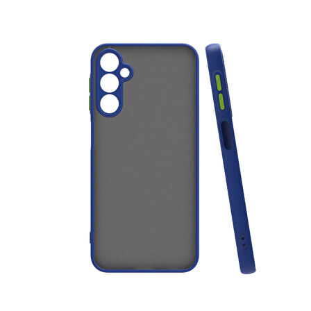 Galaxy S24 FE Uyumlu Kılıf Zore Hux Kapak-Lacivert