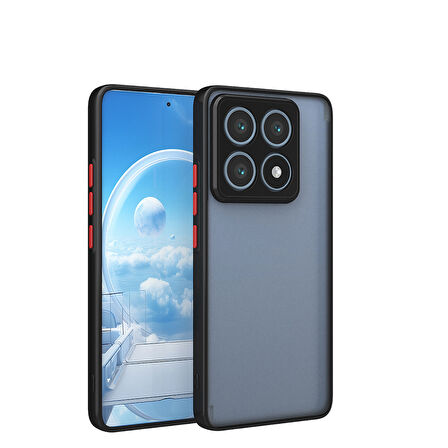 Xiaomi 14T Pro Uyumlu Kılıf Zore Hux Kapak-Siyah