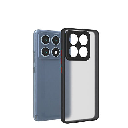 Xiaomi 14T Pro Uyumlu Kılıf Zore Hux Kapak-Siyah