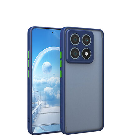 Xiaomi 14T Pro Uyumlu Kılıf Zore Hux Kapak-Lacivert