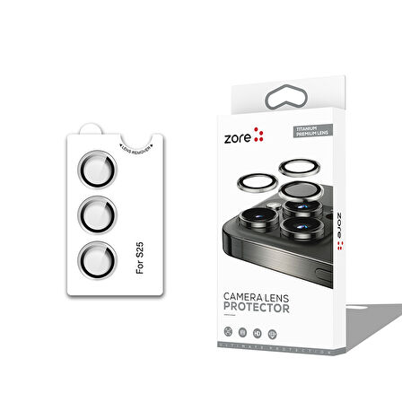 Galaxy S25 CL-12 Premium Safir Parmak İzi Bırakmayan Anti-Reflective Kamera Lens Koruyucu