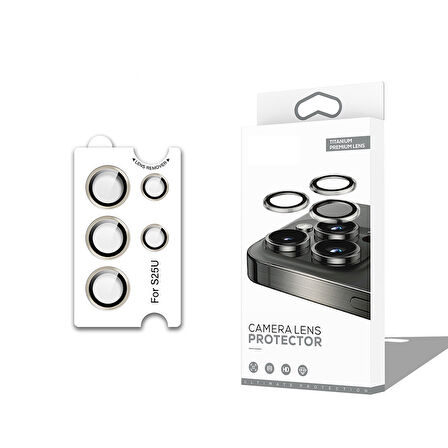 Samsung Uyumlu Galaxy S25 Ultra CL-12 Premium Safir Parmak İzi Bırakmayan Anti-Reflective Kamera Lens Koruyucu