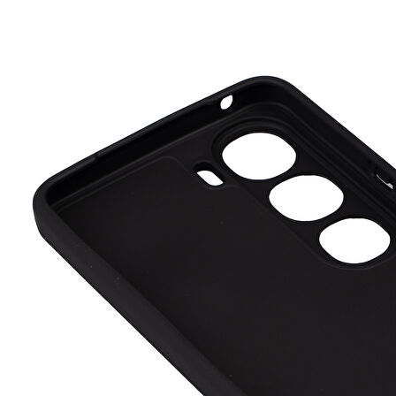 Vivo V40 Lite Uyumlu Kılıf Zore Biye Silikon-Siyah