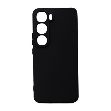 Vivo V40 Lite Uyumlu Kılıf Zore Biye Silikon-Siyah