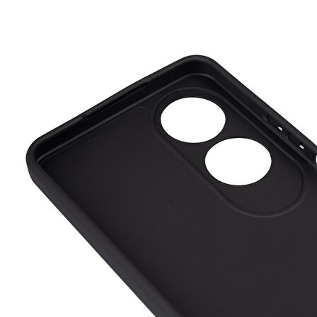 Oppo A60 Uyumlu Kılıf Zore Biye Silikon-Siyah