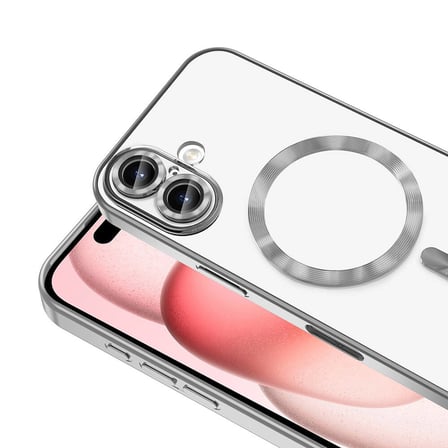 iPhone 16 Kılıf Kamera Korumalı Magsafe Wireless Şarj Özellikli NRTK Demre Kapak - Lila