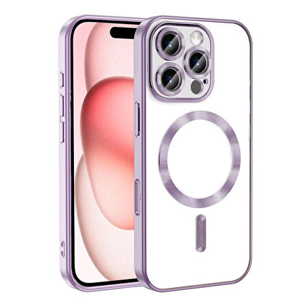 iPhone 16 Pro Max Kılıf Kamera Korumalı Magsafe Parlak Luxury Kılıf