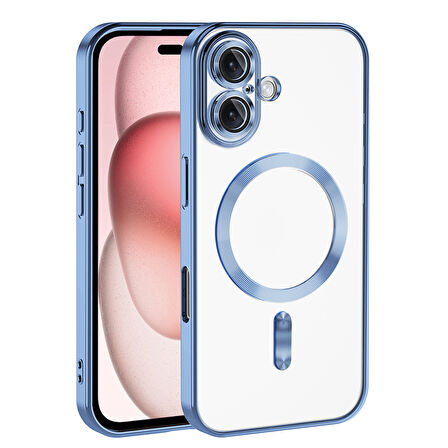 iPhone 16 Kılıf Kamera Korumalı Magsafe Parlak Luxury Kılıf