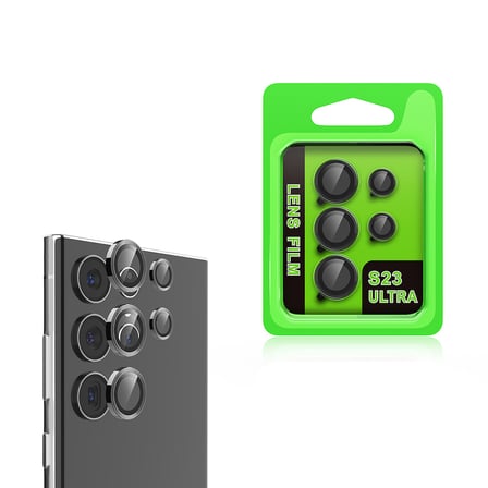 Galaxy S23 Ultra Kamera Lens Koruyucu Metal Tam Uyumlu Premium OMSY