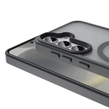 Galaxy S25 Kılıf MagSafe Destekli Kamera Yükseltili Silikon Mat Parmak İzi Tutmayan Alan Tech