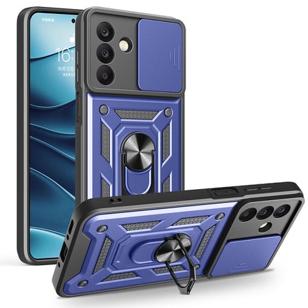 Galaxy A26 Kılıf Magnetik Standlı Kamera Korumalı Zore Sürgülü Vega Kapak -115436