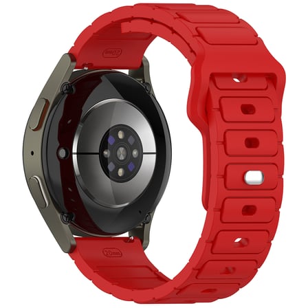 Gear S3 NRTK KRD-132 22mm Silikon Kordon Strap Kayış - Kırmızı