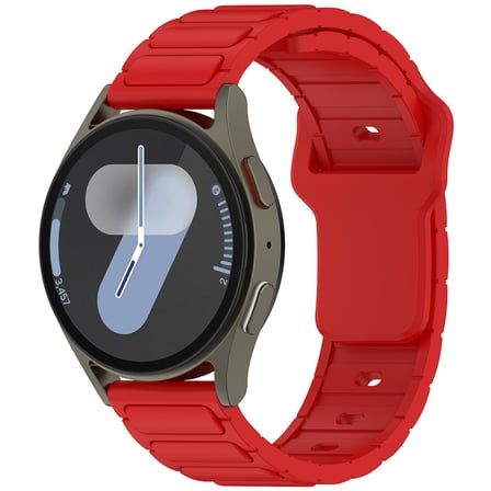 Gear S3 NRTK KRD-132 22mm Silikon Kordon Strap Kayış - Kırmızı