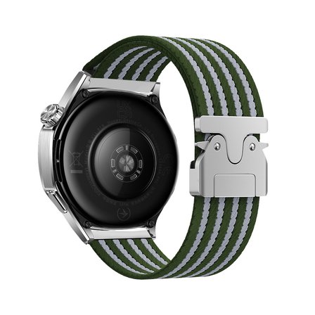 Amazfit Pace MKST KRD-133 22mm Naylon Kumaş Hasır Örgülü Kordon - Yeşil
