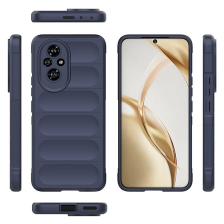 Honor 200 Pro Kılıf Kamera Korumalı Esnek Silikon Parmak Şeritli Novatech