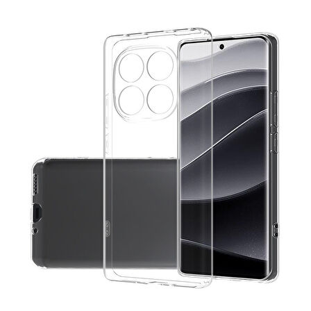 Poco X7 Kılıf Zore Süper Silikon Kapak - Şeffaf