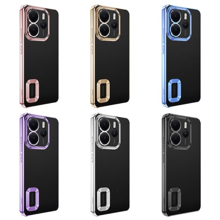 Xiaomi Redmi Note 14 4G Kılıf Kamera Lens Korumalı Logo Gösteren İnce Hafif Novatech