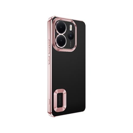 Redmi Note 14 4G Kılıf Kamera Korumalı Logo Gösteren NRTK Omega Kapak - Derin Mor