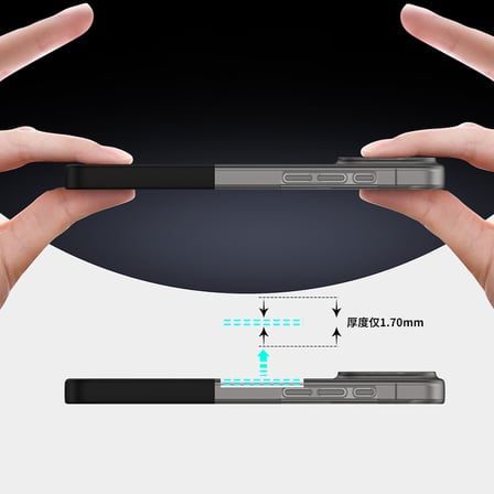 iPhone 16 Pro Max Kılıf M-Safe Şarj Özellikli Mıknatıslı NRTK Duble Kapak - Siyah