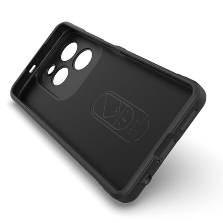 İnfinix Hot 40 Pro Kılıf Esnek TPU Oyuklu Arka Yüzey Tasarımlı NRTK Etnik Silikon Kapak - Koyu Yeşil