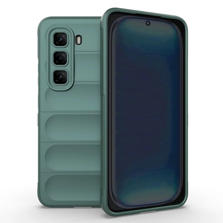 İnfinix Hot 50 4G Kılıf Esnek TPU Oyuklu Arka Yüzey Tasarımlı Zore Etnik Silikon Kapak