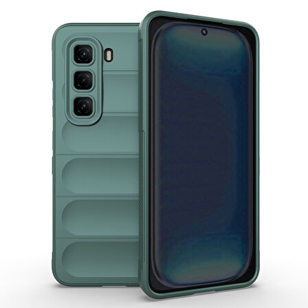 İnfinix Hot 50 4G Kılıf Esnek TPU Oyuklu Arka Yüzey Tasarımlı Etnik Silikon Kapak