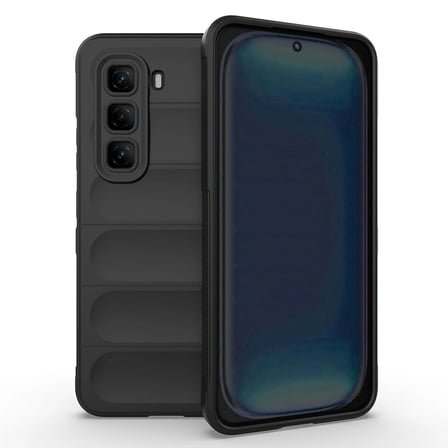 İnfinix Hot 50 Pro 4G Kılıf Esnek TPU Oyuklu Arka Yüzey Tasarımlı Zore Etnik Silikon Kapak