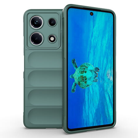 İnfinix Note 30 4G Kılıf Esnek TPU Oyuklu Arka Yüzey Tasarımlı Etnik Silikon Kapak
