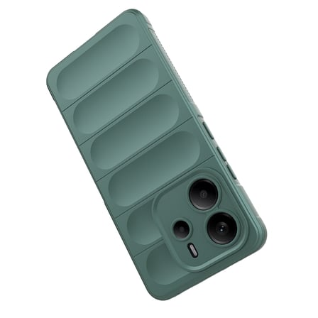 Xiaomi Redmi Note 14 4G Kılıf Kamera Korumalı Esnek Silikon Parmak Şeritli Alan Tech