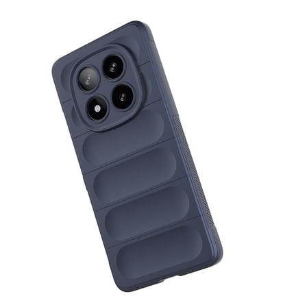 Poco X7 Kılıf Esnek TPU Oyuklu Arka Yüzey Tasarımlı NRTK Etnik Silikon Kapak - Koyu Yeşil