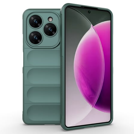 Tecno Spark 20 Pro 4G Kılıf Esnek TPU Oyuklu Arka Yüzey Tasarımlı MKST Etnik Silikon Kapak - Laciver