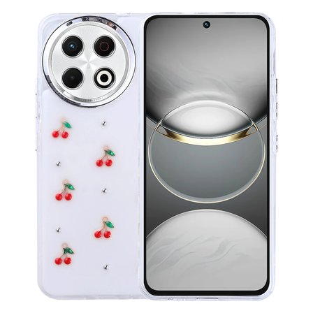 Tecno Spark 30 Pro Kılıf Airbag Tasarımlı Simli Şeffaf Zore Kutup Kapak