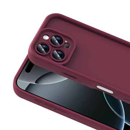 iPhone 16 Pro Kılıf Kamera Korumalı BLT Ananas Kapak - Pembe