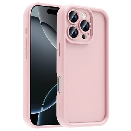 iPhone 16 Pro Max Kılıf Kamera Korumalı NRTK Ananas Kapak - Pembe