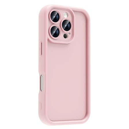 iPhone 16 Pro Max Kılıf Kamera Korumalı NRTK Ananas Kapak - Pembe