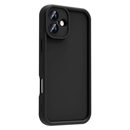 iPhone 16 Kılıf Kamera Korumalı İKSP Ananas Kapak - Koyu Yeşil
