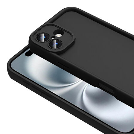 iPhone 16 Kılıf Kamera Korumalı İKSP Ananas Kapak - Koyu Yeşil