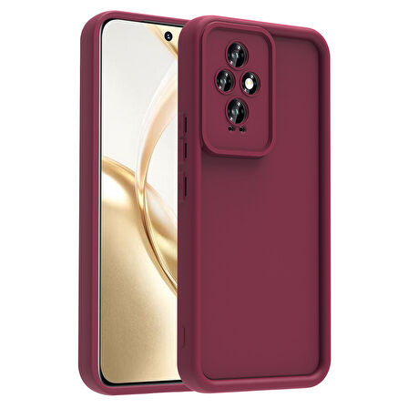 Honor 200 Kılıf Kamera Korumalı ZYL Ananas Kapak - Mürdüm