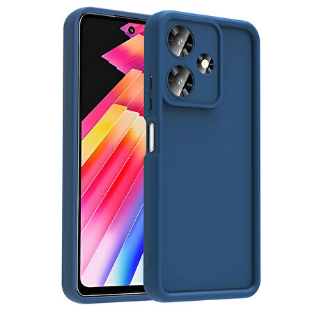 İnfinix Hot 30 Kılıf Kamera Korumalı KLFS Ananas Kapak - Siyah