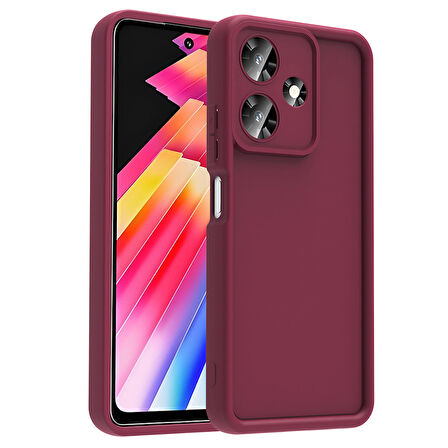 İnfinix Hot 30İ Kılıf Kamera Korumalı BLT Ananas Kapak - Mürdüm