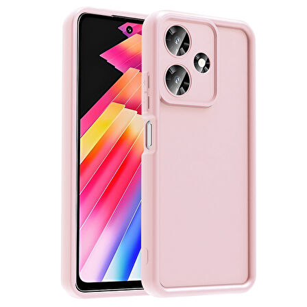İnfinix Hot 30İ Kılıf Kamera Korumalı MKST Ananas Kapak - Pembe