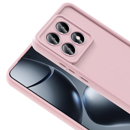 14T Pro Kılıf Kamera Korumalı NRTK Ananas Kapak - Pembe