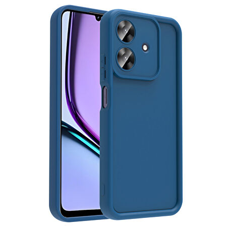 Realme Note 60 Kılıf Kamera Korumalı HGEA Ananas Kapak - Koyu Yeşil