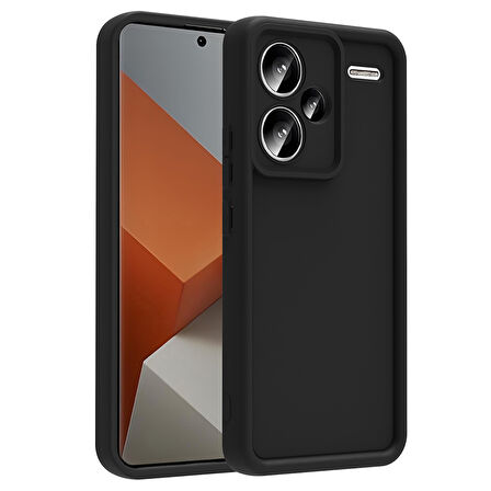 Redmi Note 13 Pro Plus Kılıf Kamera Korumalı İKSP Ananas Kapak - Siyah
