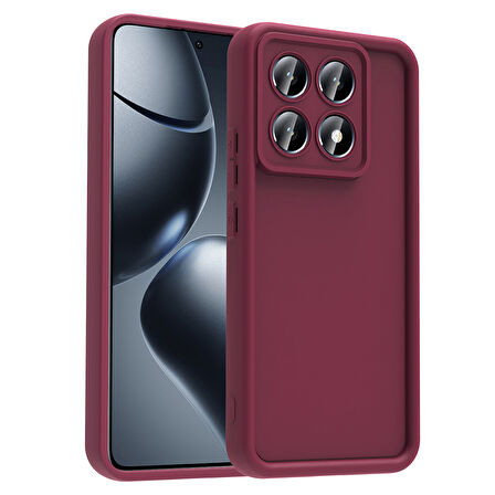 Redmi Note 14 Pro Plus Kılıf Kamera Korumalı HGEA Ananas Kapak - Mürdüm