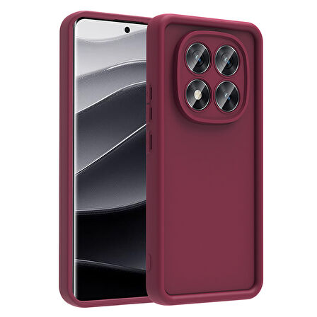 Redmi Note 14 Pro Plus Kılıf Kamera Korumalı TCG Ananas Kapak - Mürdüm
